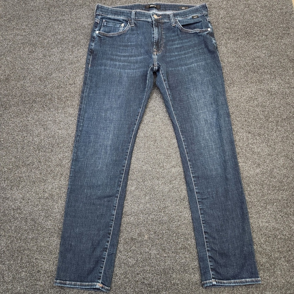 Mavi Jake Slim Leg Jeans Mens 34x32 Dark Wash Blue Stretch Denim M0042281598